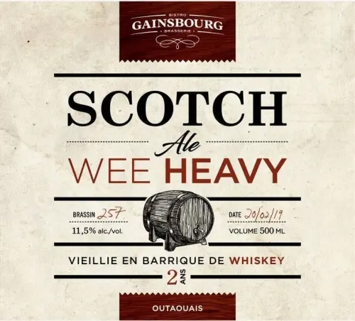Chelsea & Co. Microbrasserie Scotch Ale Wee Heavy (Whiskey)