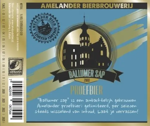 Amelander Bierbrouwerij Ballumer Sap - Imperial Stout