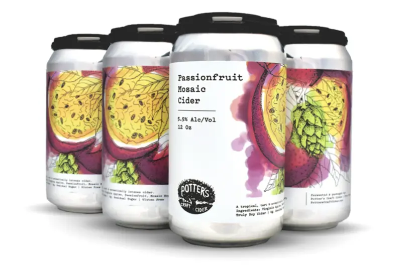 Potter's Craft Cider Passionfruit Mosiac