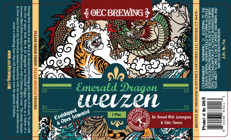 OEC Brewing (Ordinem Ecentrici Coctores) Emerald Dragon Weizen