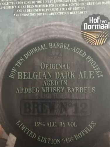 Brouwerij Hof Ten Dormaal BA Project (Dark Ale) : Ardbeg Whisky