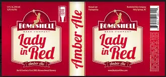 Bombshell Beer Company Lady in Red