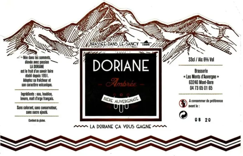 Brasserie des Monts d'Auvergne (Durana) Doriane Ambrée