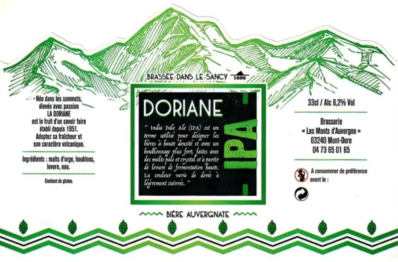 Brasserie des Monts d'Auvergne (Durana) Doriane IPA