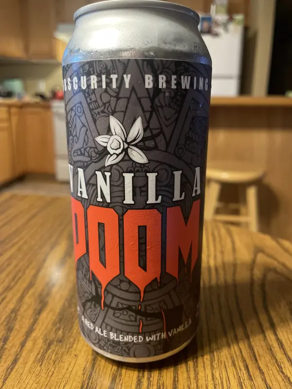 Obscurity Brewing and Craft Mead Vanilla Doom