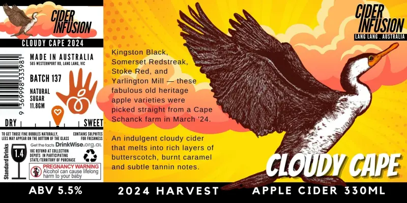Cider Infusion Cloudy Cape 2024 Harvest