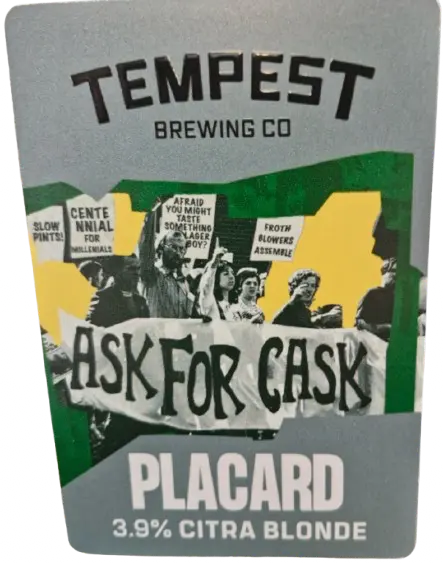 Tempest Brewing Co. Placard