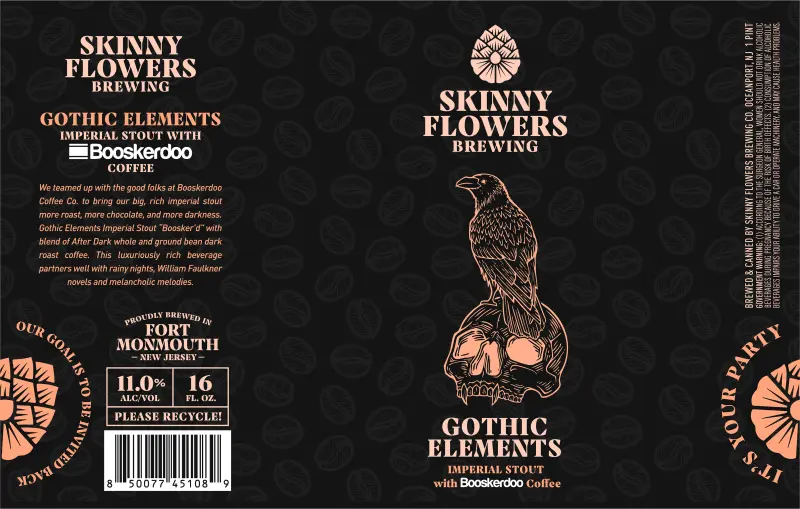 Skinny Flowers Brewing Company Gothic Elements