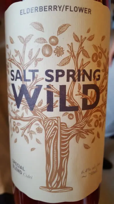 Salt Spring Wild Cider House Elderberry/Flower Cider