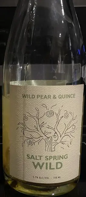 Salt Spring Wild Cider House Wild Pear & Quince