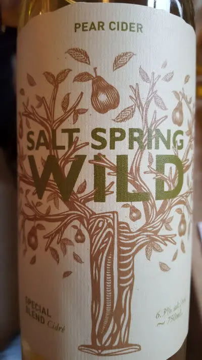 Salt Spring Wild Cider House Pear Cider