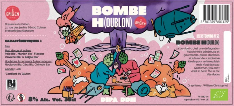 Brasserie du Grillen Beerstorming N°53 - Bombe H(oublon)