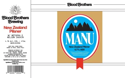 Blood Brothers Brewing Manu