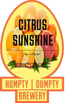 Humpty Dumpty Brewery Citrus Sunshine