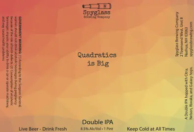 Spyglass Brewing Company Quadratics Is Big