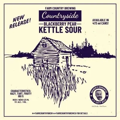 Farm Country Brewing Countryside Blackberry Pear