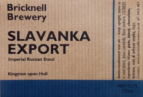Bricknell Brewery Slavanka Export