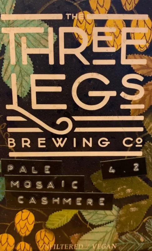 Three Legs Brewing Co Mosaic & Cashmere Pale