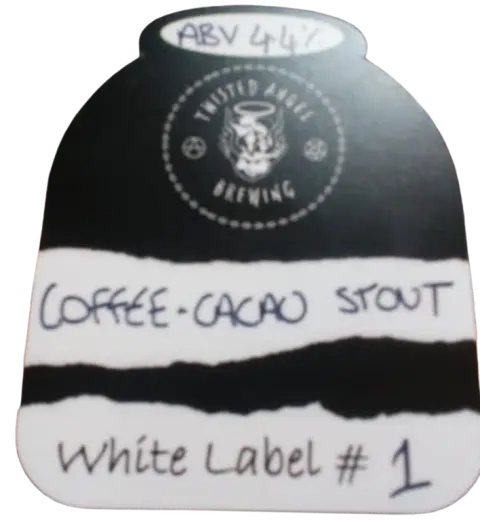 Twisted Angel Brewing White Label #01 Coffee & Cacao Stout