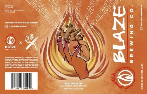 Blaze Brewing Company Blazing Love: Orange