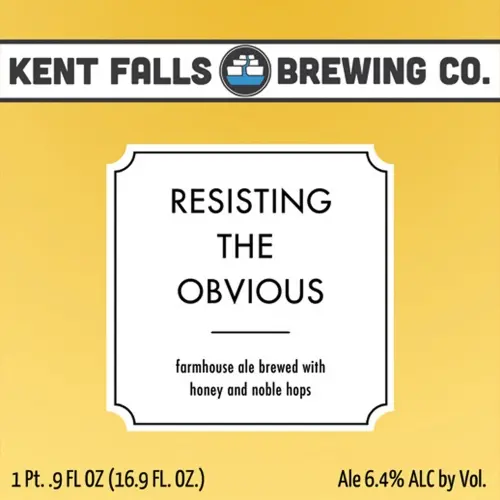 Kent Falls Brewing Resisting the Obvious