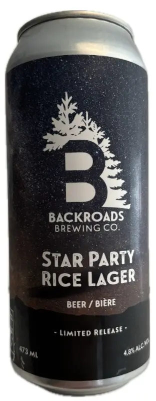 Backroads Brewing Star Party Rice Lager