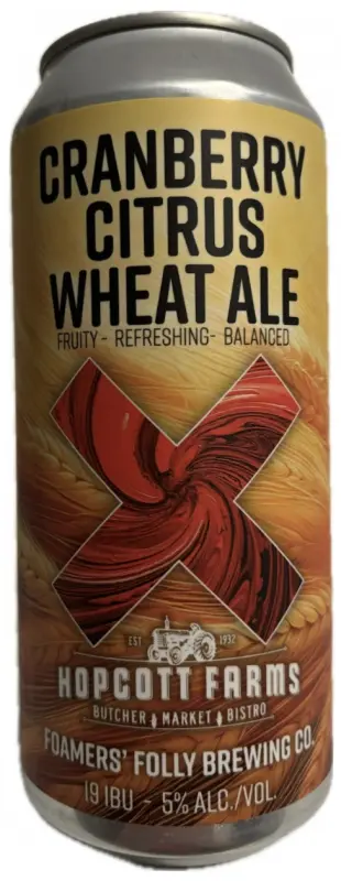 Foamers' Folly Brewing Co. Cranberry Citrus Wheat Ale