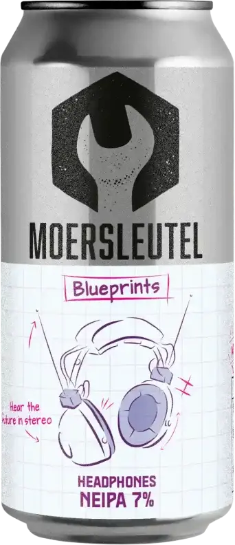 Moersleutel Craft Brewery Blueprints - Headphones