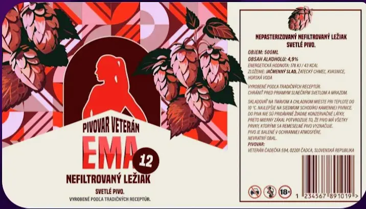 Pivovar Veterán Ema 12°
