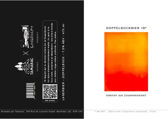 Bières Tamarac Doppelbockbier 18°