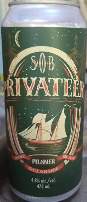 Sooke Oceanside Brewery Privateer Pilsner