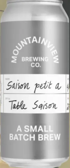 Mountainview Brewing Co. Petite Saison 'A'