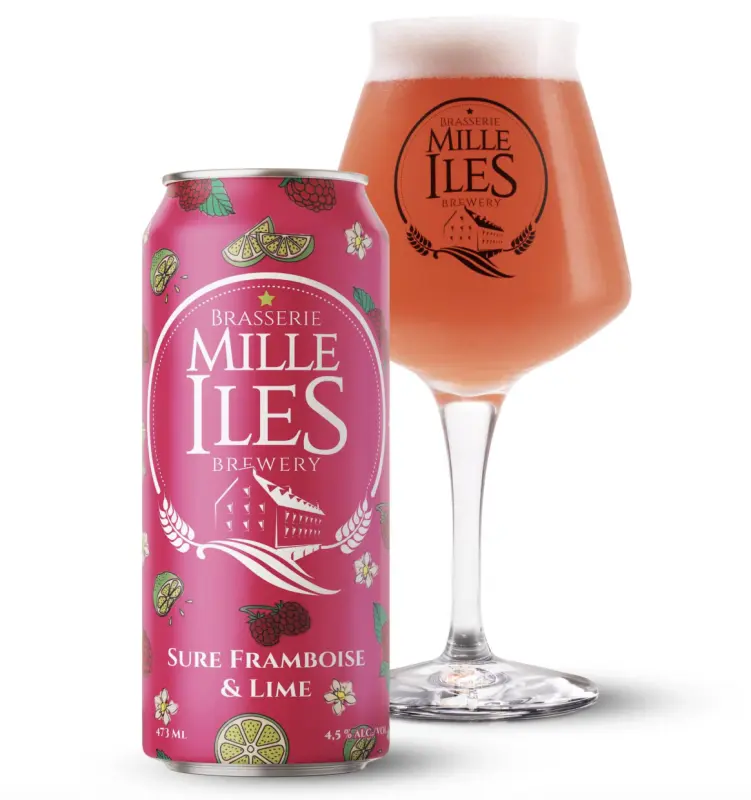 Brasserie Mille Iles Sure Framboise & Lime