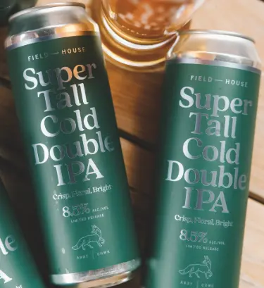 Field House Brewing Super Tall Cold Double IPA