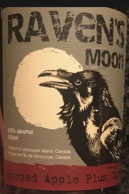 Raven's Moon Craft Cidery Hopped Apple Plum Cider