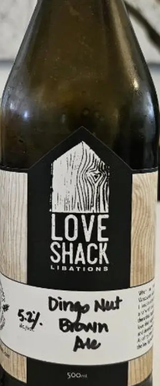 LoveShack Libations Dingo Nut Brown Ale