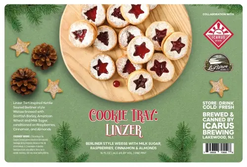 Icarus Brewing Cookie Tray: Linzer