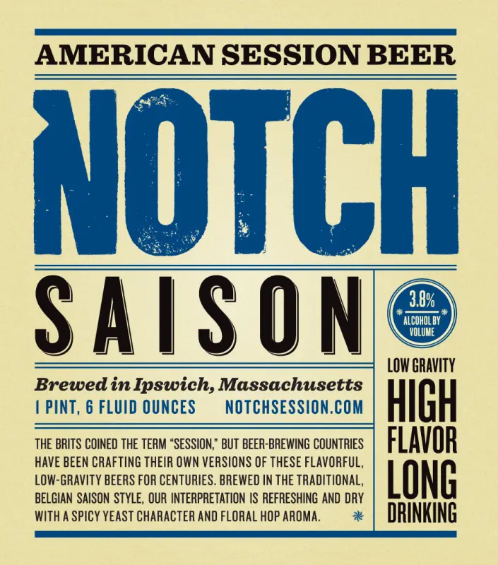 Notch Brewing Saison