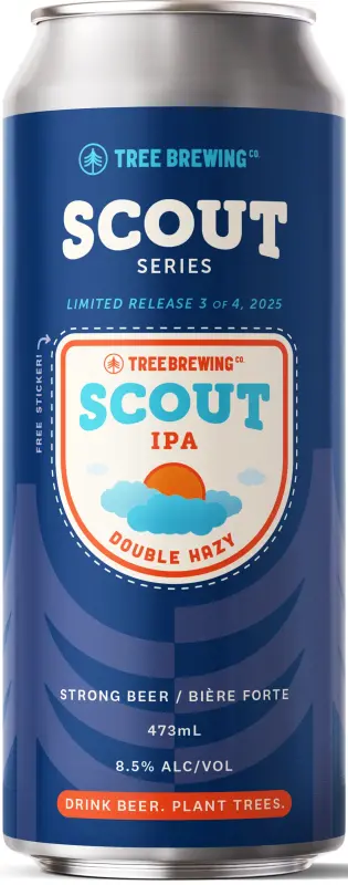 Tree Brewing Scout Series Double Hazy IPA
