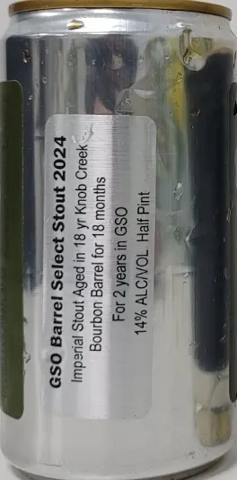 Forgotten Road Ales GSO Barrel Select Stout (2024)