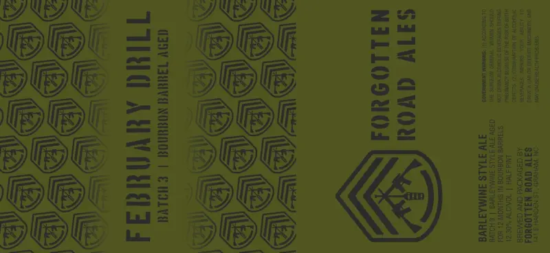 Forgotten Road Ales February Drill - Batch 3