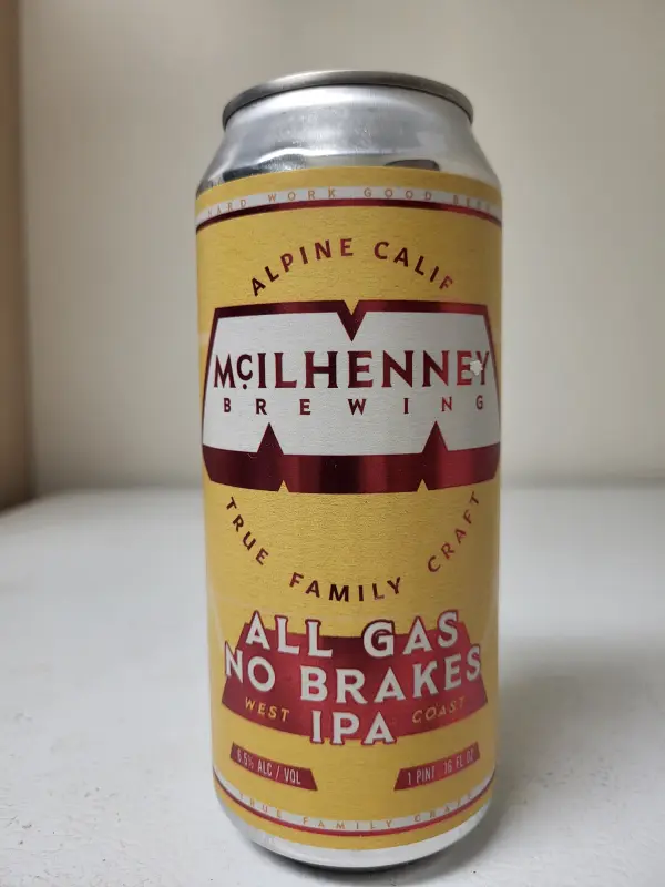 McIlhenney Brewing Company All Gas, No Brakes