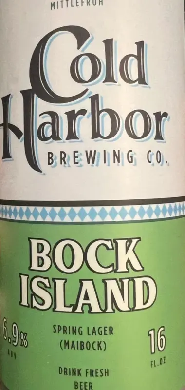 Cold Harbor Brewing Company Bock Island