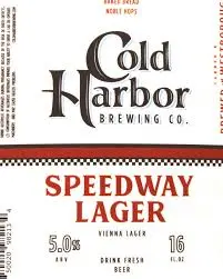 Cold Harbor Brewing Company Speedway Lager