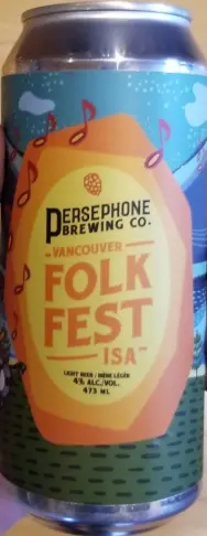 Persephone Brewing Vancouver Folk Fest ISA