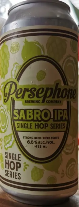 Persephone Brewing Single Hop Series Hazy Sabro IPA