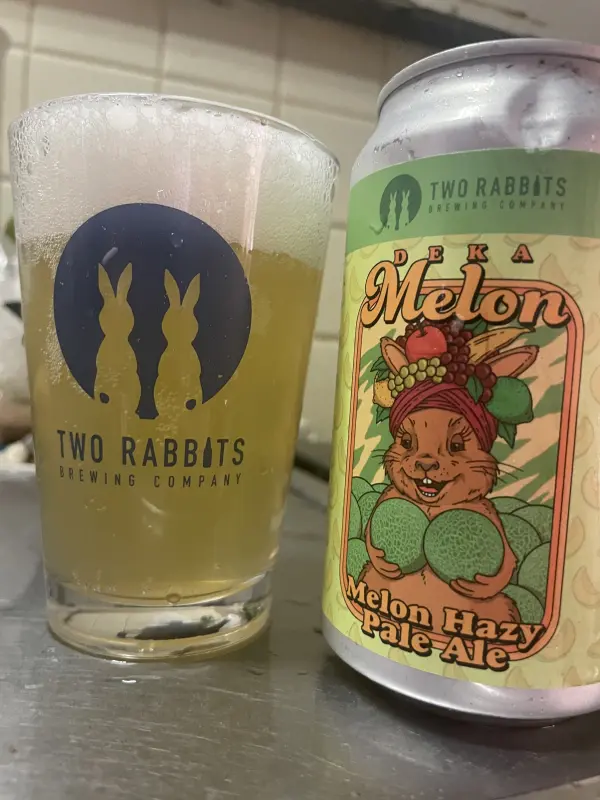 Two Rabbits Brewing Company Deka Melon Hazy Pale Ale