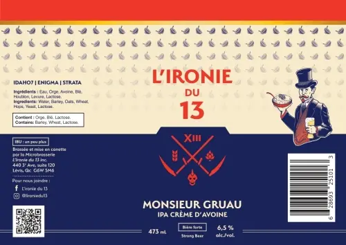 L'Ironie du 13 - Brasserie Artisanale Monsieur Gruau