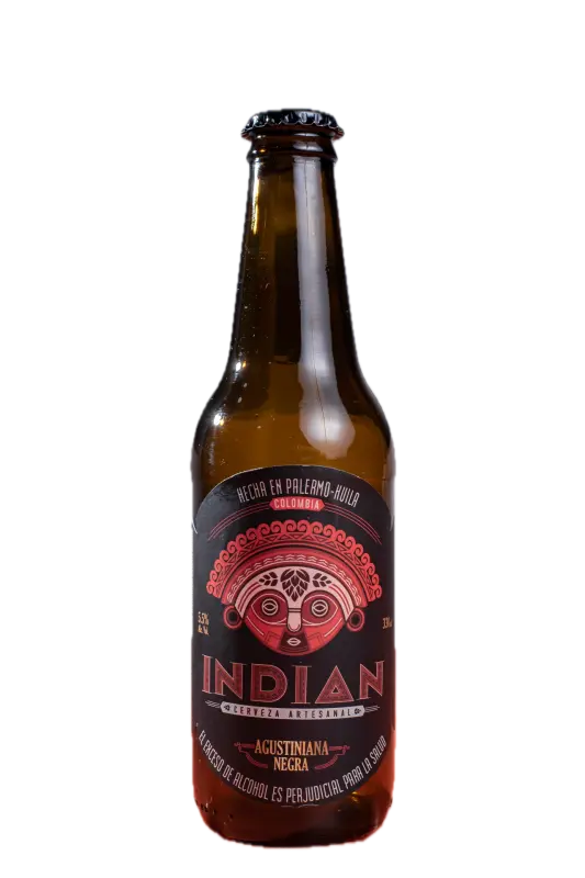 Indian Cerveza Artesanal Agustiniana Negra