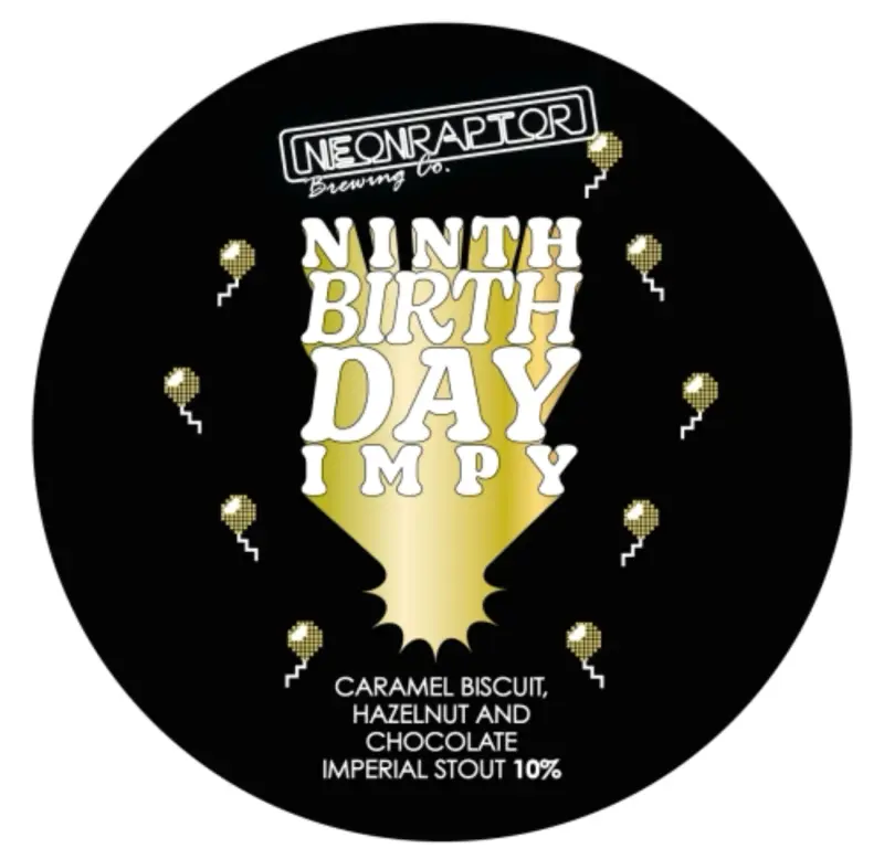 Neon Raptor Brewing Co. Ninth Birthday Impy